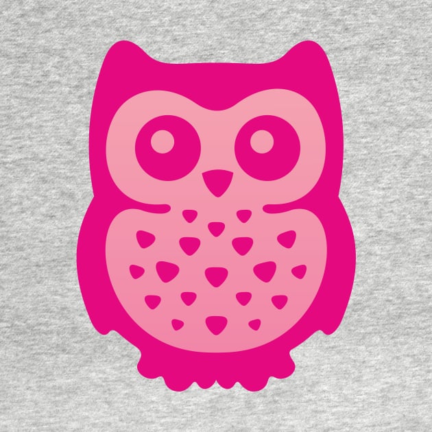 Cute Pink Baby Owl by XOOXOO